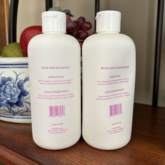 Routine Wellness ROSE HIPS 14oz Shampoo & Conditioner Combo - Full Size No pumps - Picture 3 of 7